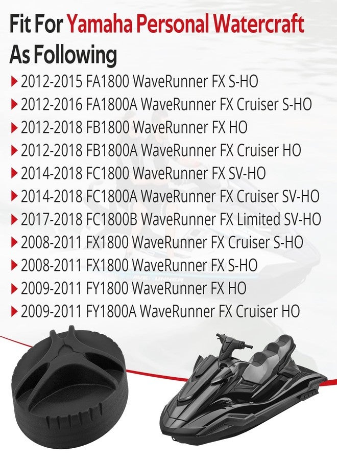JAVIK Case Cap F1W-U591C-01-00 Compartment Cap for Yamaha Watercraft FA1800 FA1800A WaveRunner FX S-HO FX Cruiser S-HO FX SV-HO FX Cruiser SV-HO 2008-2018 - Image 2